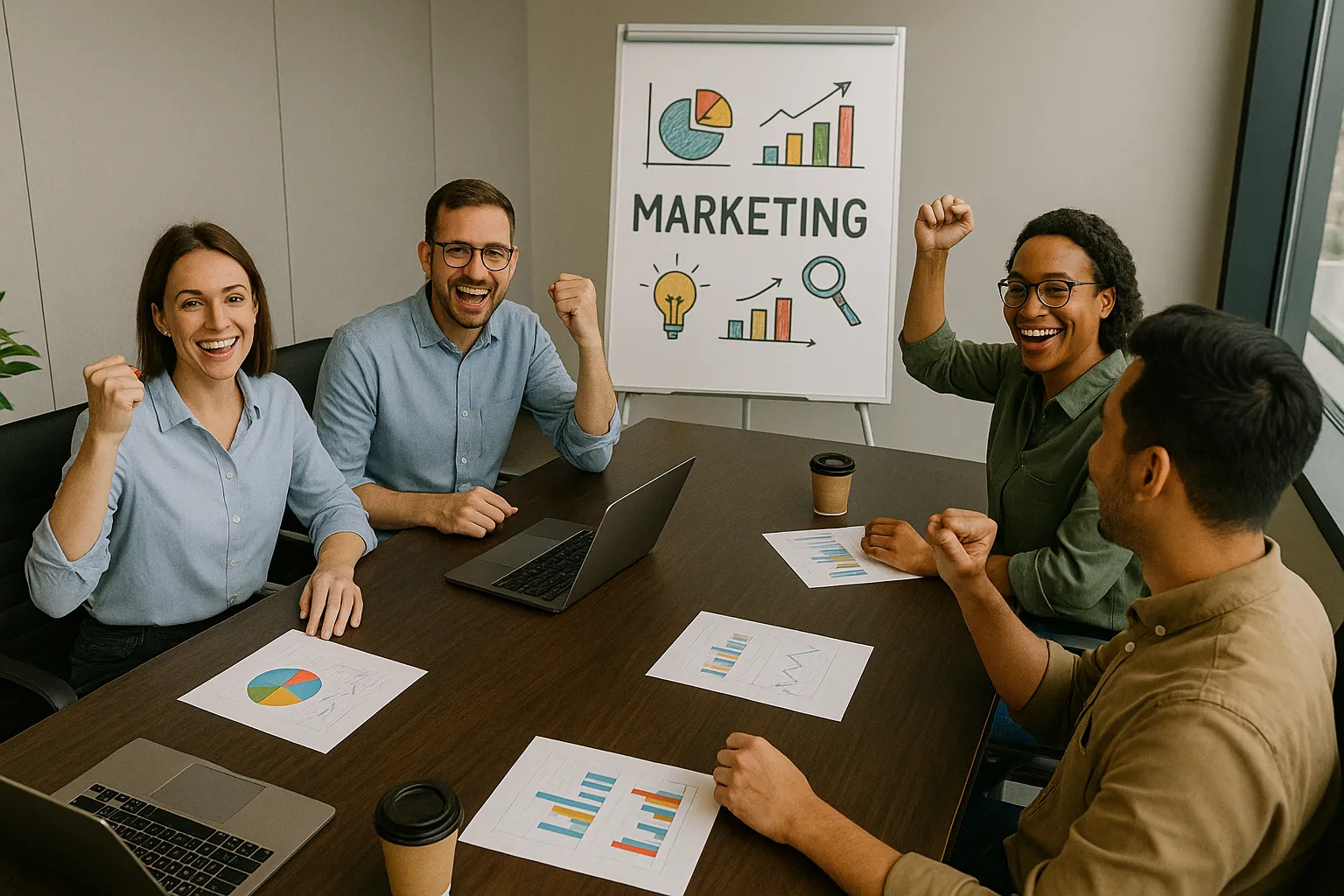 Professional team member in office